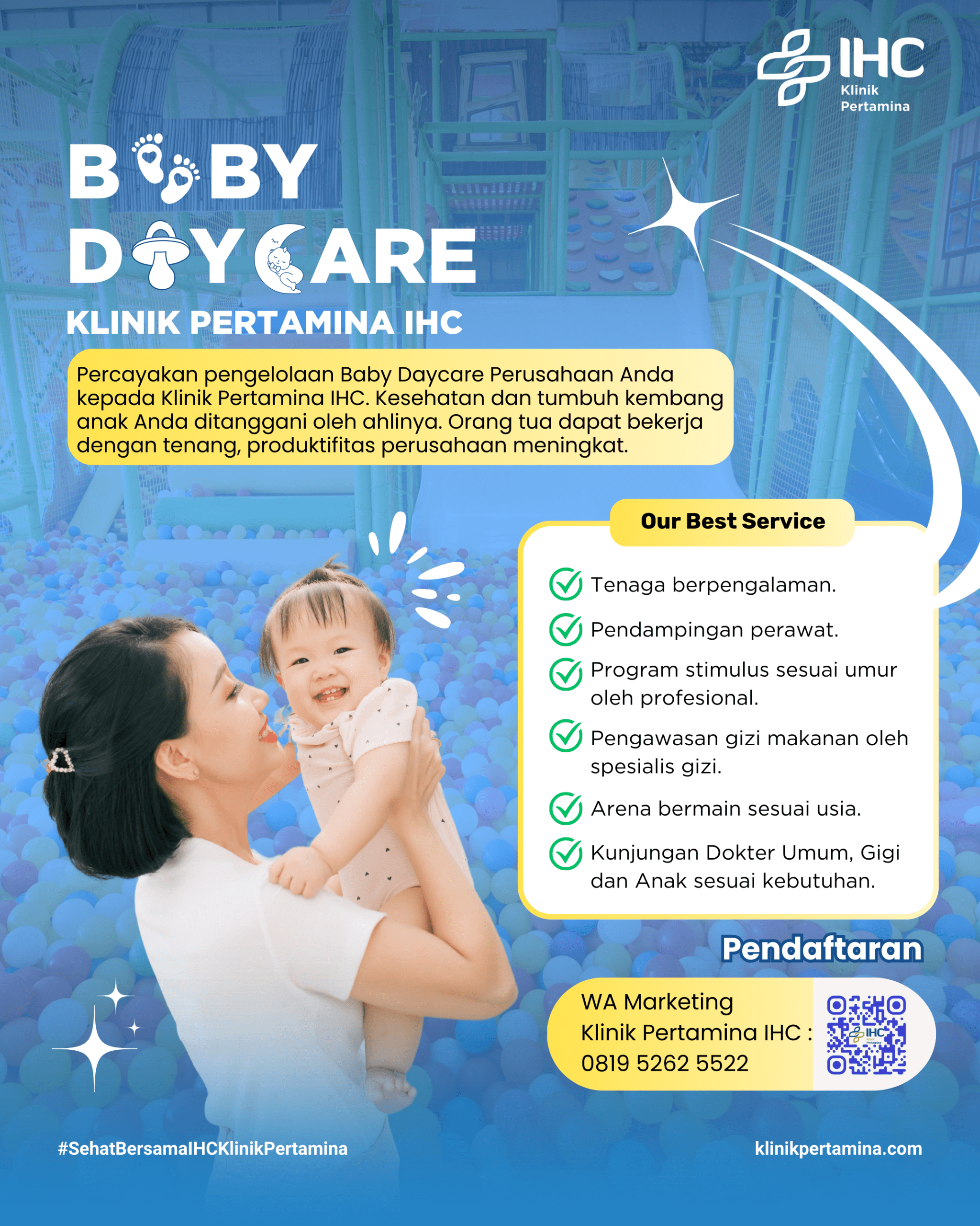 Pengelolaan Baby Daycare Perusahaan Anda oleh Klinik Pertamina IHC