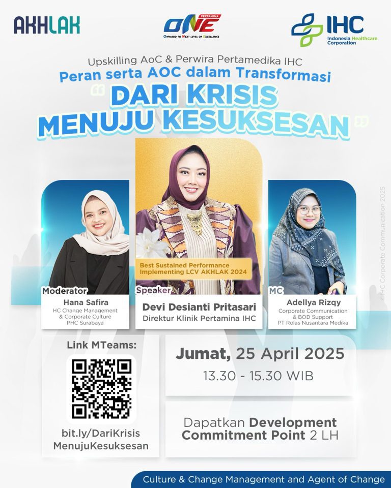 WEBINAR UPSKILLING PERAN SERTA AOC DALAM TRANSFORMASI DARI KRISIS MENUJU KESUKSESAN