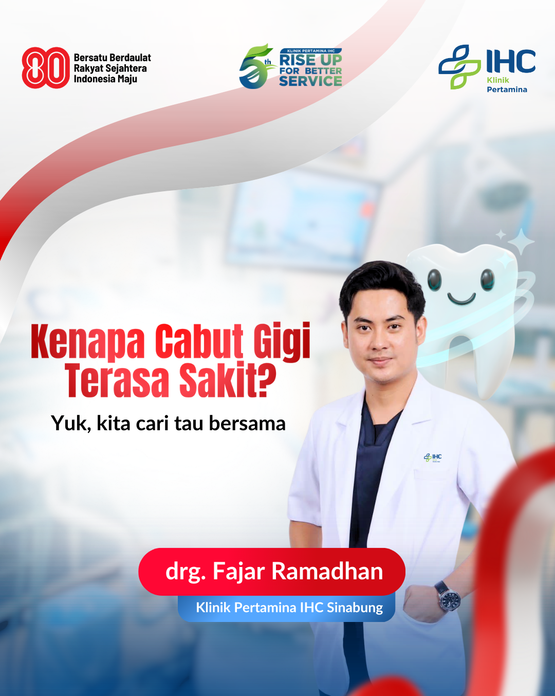 Kenapa Cabut Gigi Terasa Sakit? Yuk Cari Tau bersama drg. Fajar Ramadhan
