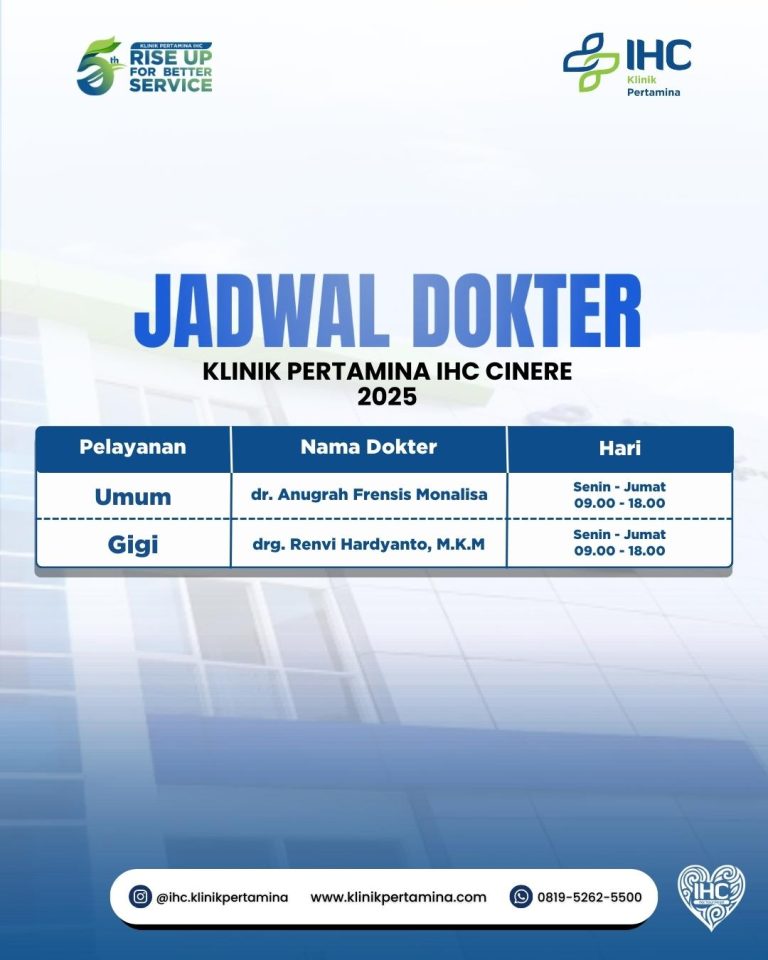 Jadwal Klinik Pertamina IHC Cinere